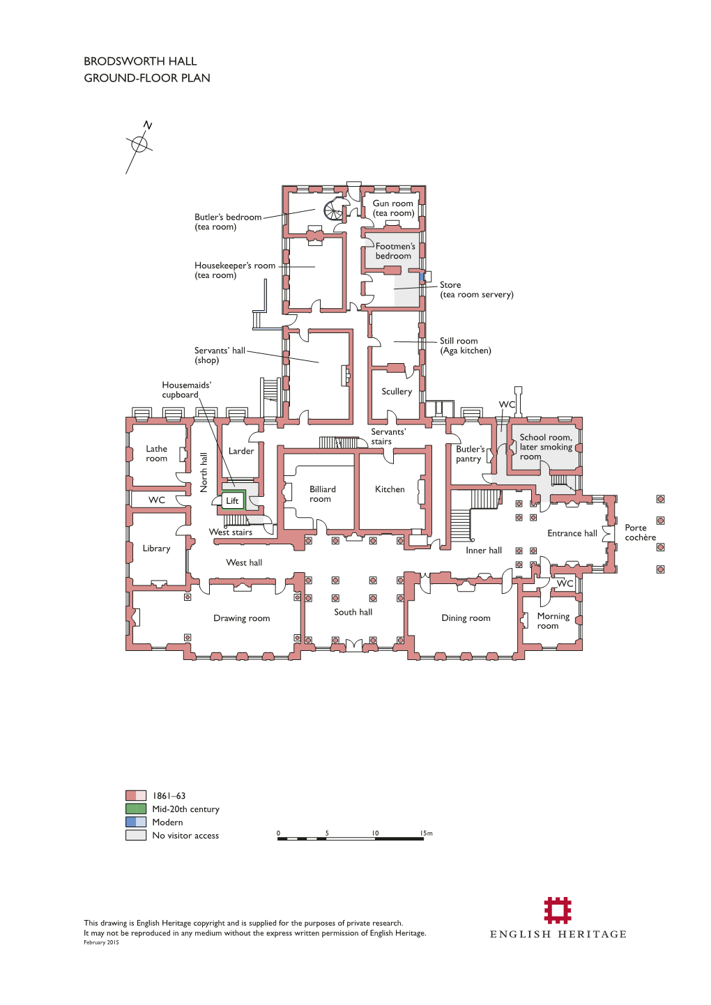 Brodsworth Hall Ground-Floor Plan