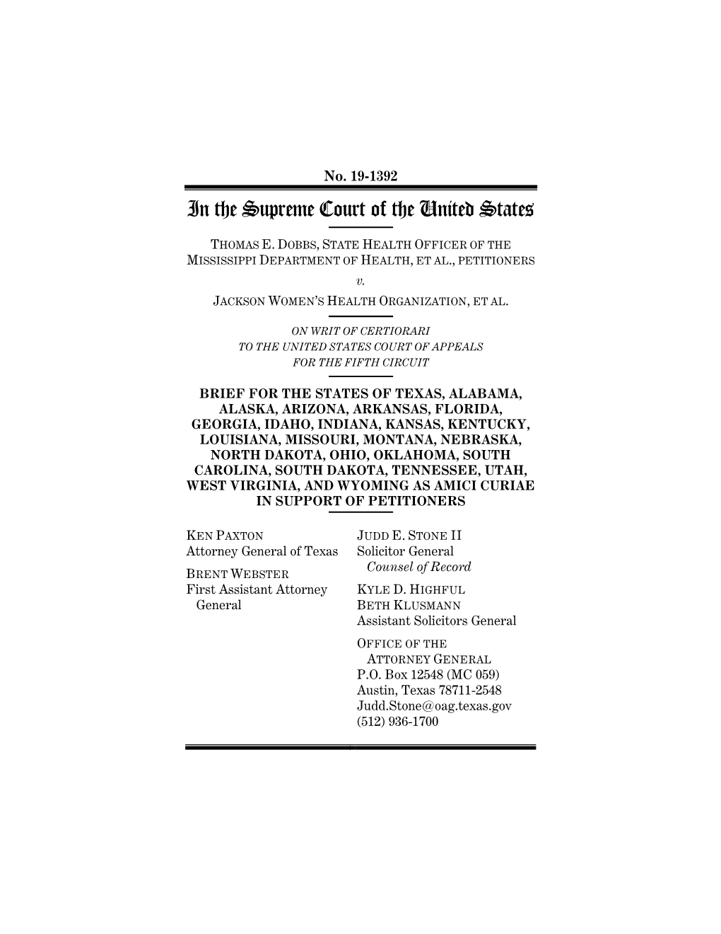 Amicus Brief