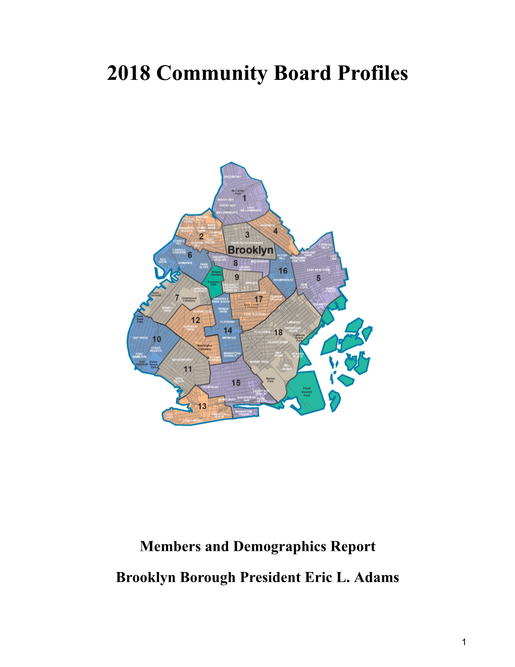 2018 Community Board Profiles