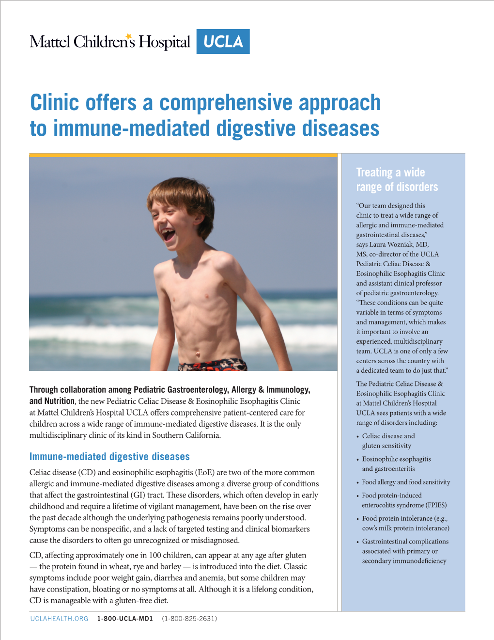 Clinic Offers a Comprehensive Approach to Immune-Mediated Digestive Diseases