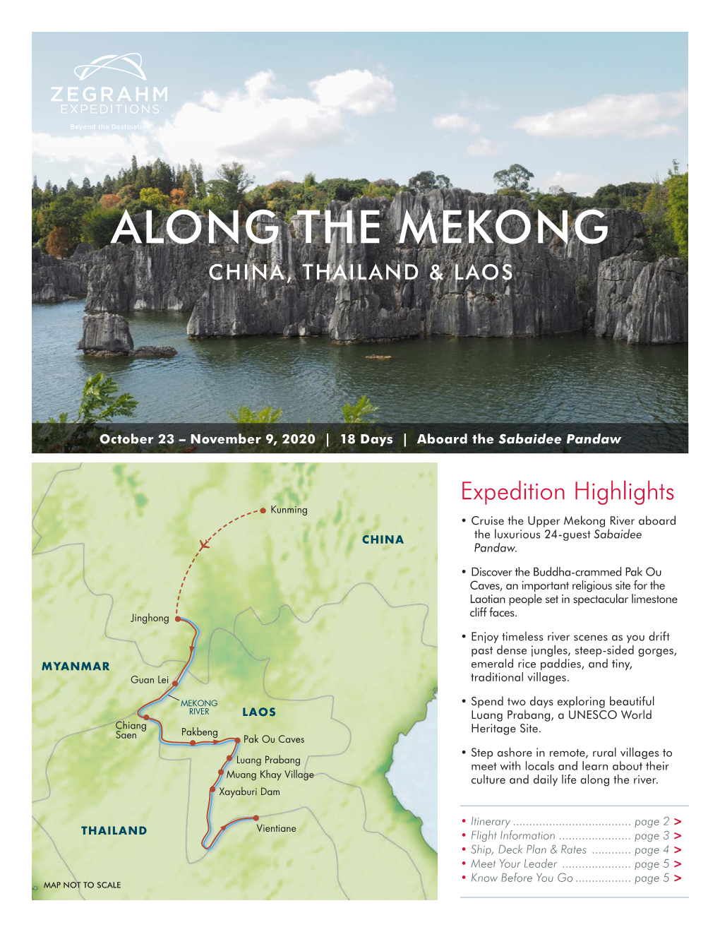 Along the Mekong China, Thailand & Laos