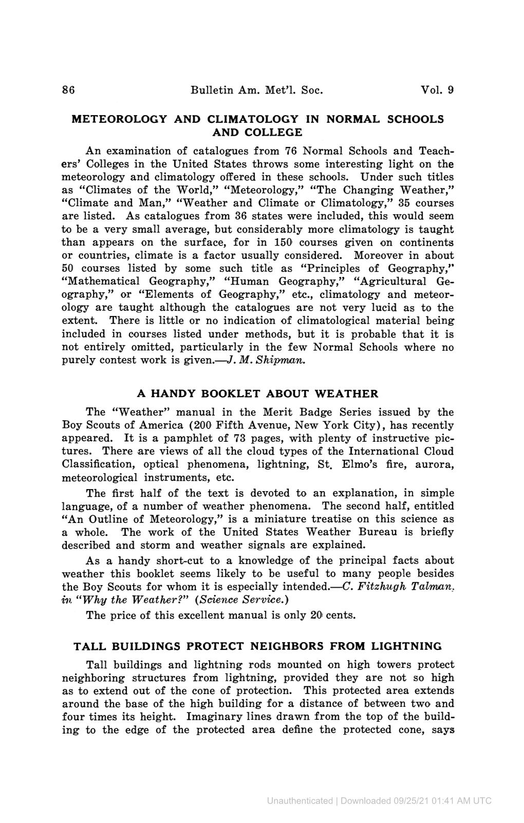 Meteorology and Climatology in Normal