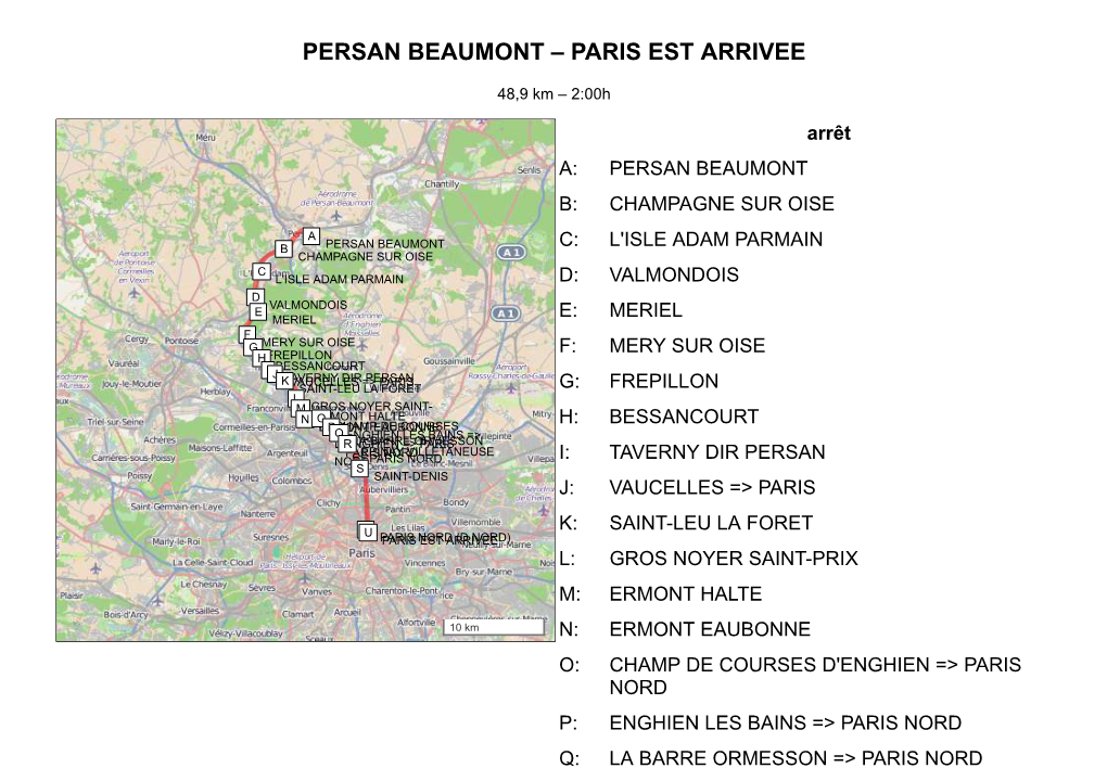 Persan Beaumont – Paris Est Arrivee