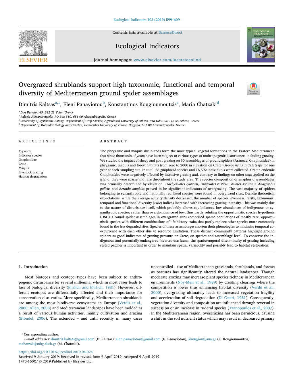 Overgrazed Shrublands Support High Taxonomic, Functional and Temporal