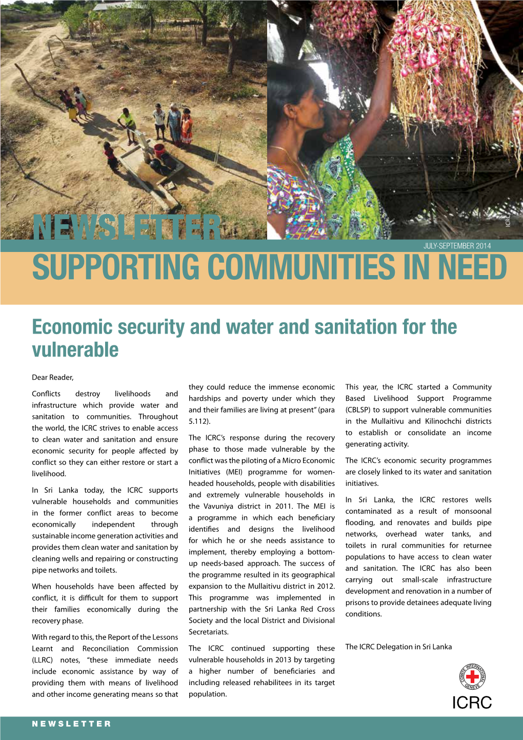 Newsletter Supporting Communities in Need