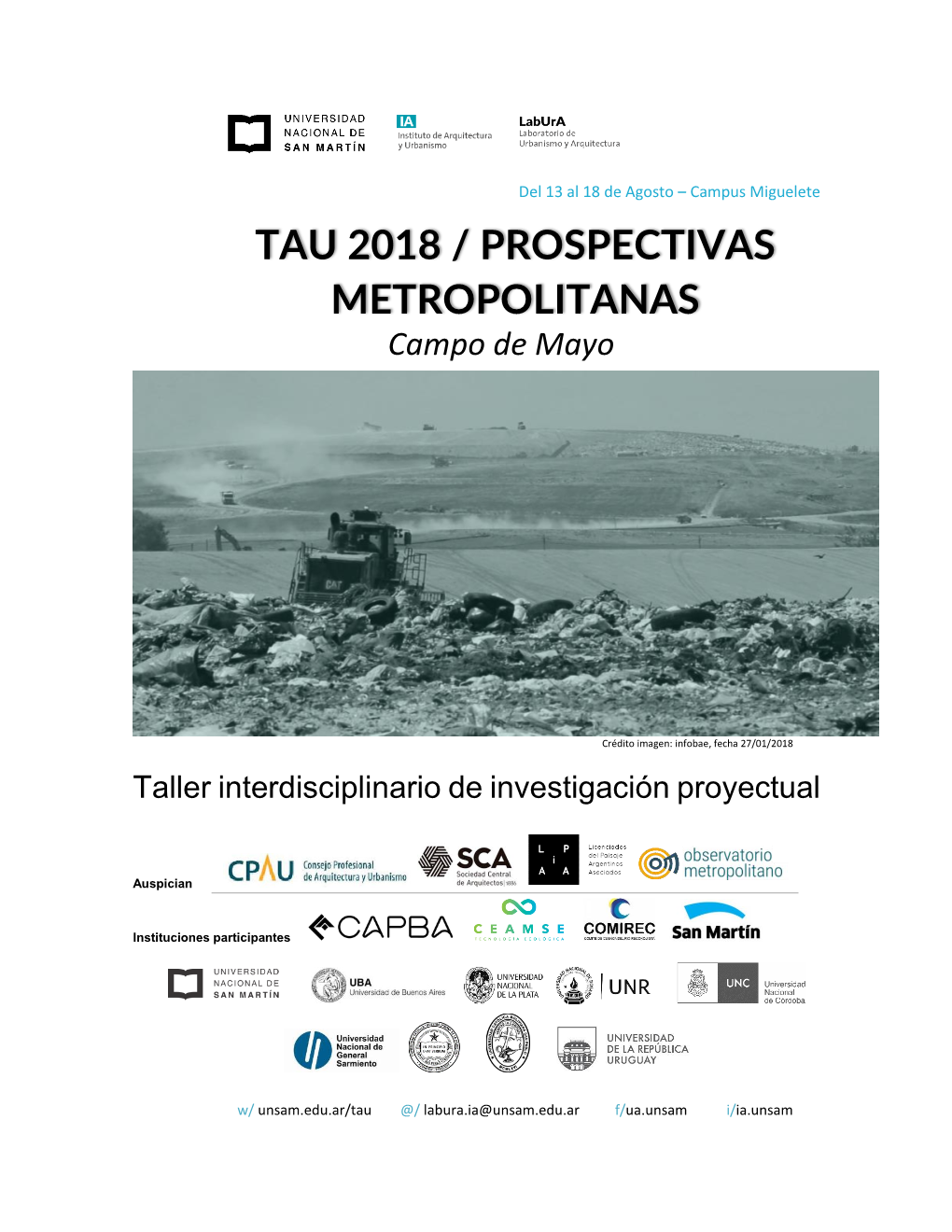 Tau 2018 / Prospectivas Metropolitanas