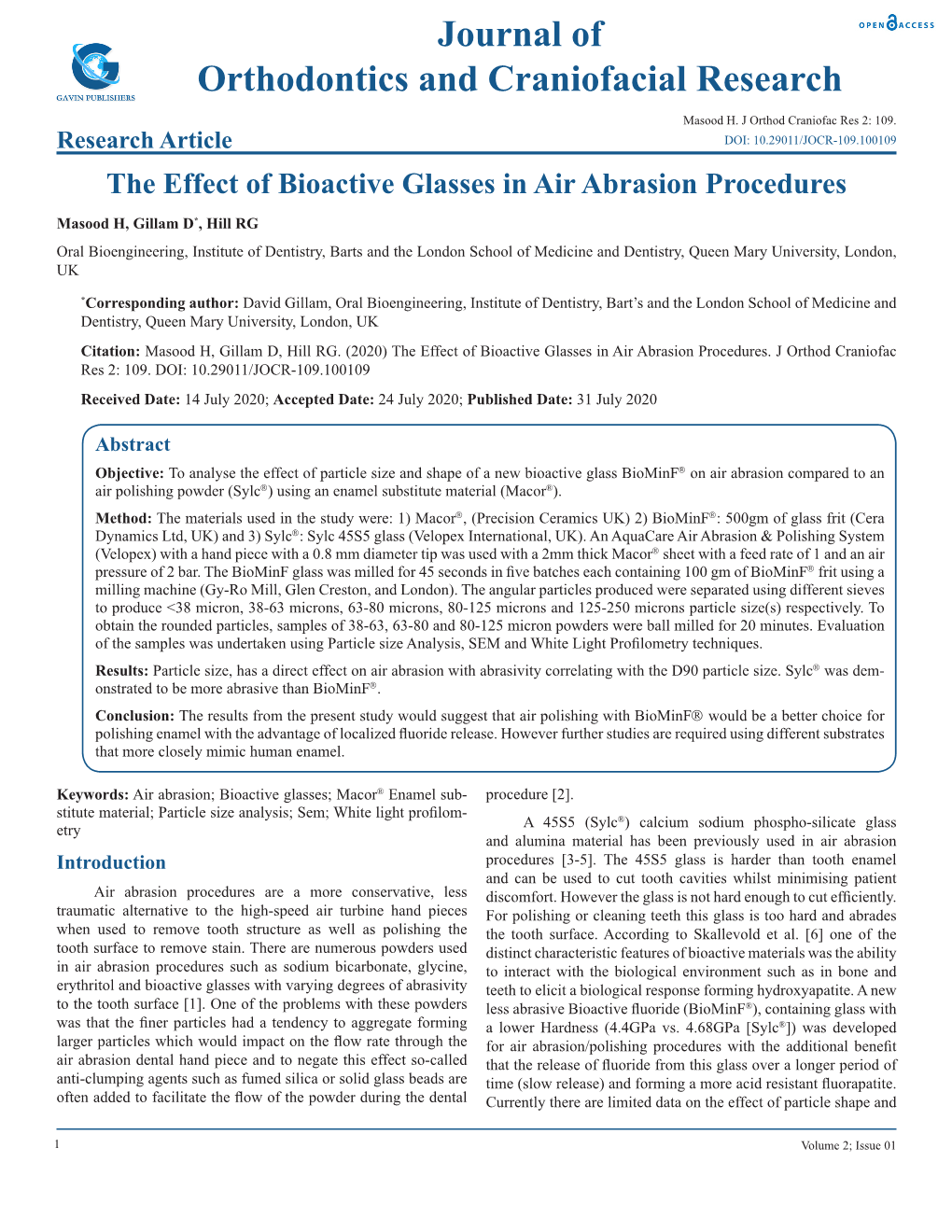 Journal of Orthodontics and Craniofacial Research