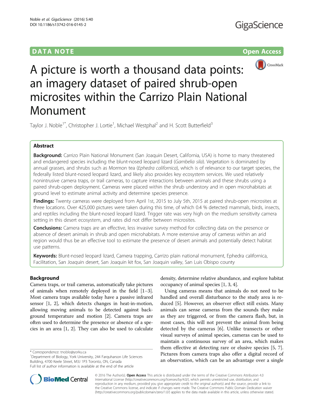 Viewed 100,000 of the Images for Content Before Uploading Them to Gigadb to Ensure Image Quality, Presence of Animals, Date and Temperature Stamp, and Data Integrity