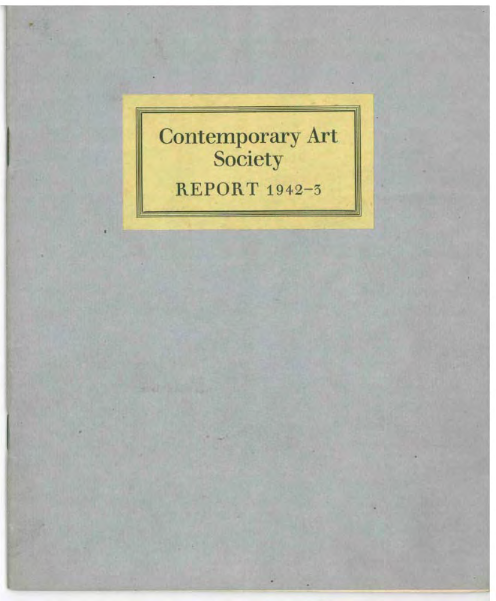 Contemporary Art Society Report 1942-43