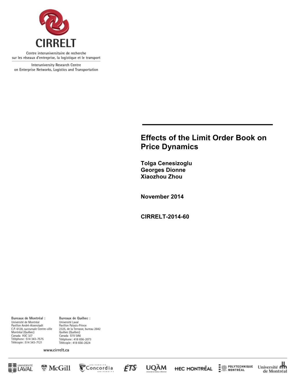 Effects of the Limit Order Book on Price Dynamics