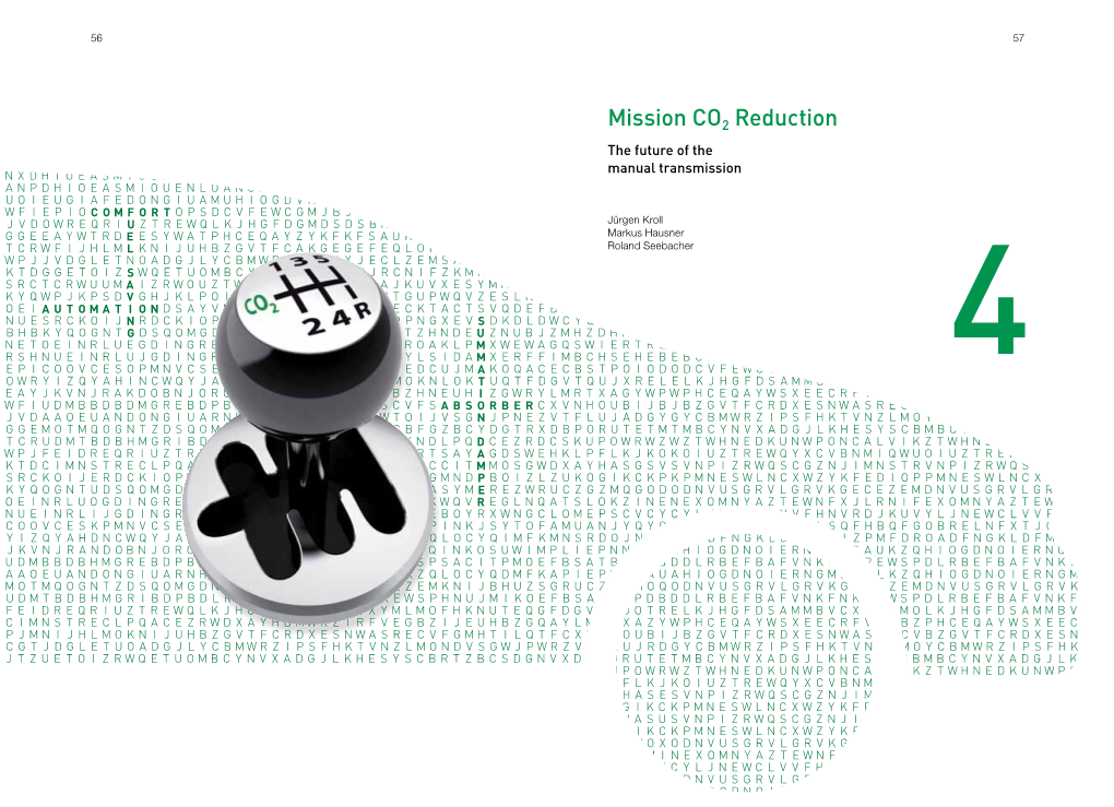 Mission CO2 Reduction: the Future of the Manual Transmission: Schaeffler