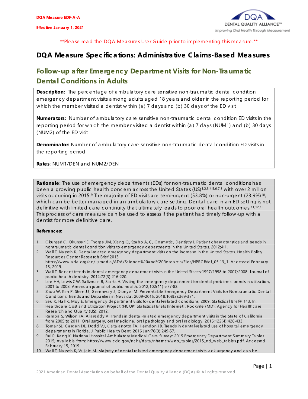 2021 Follow-Up After Emergency Department Visits for Non-Traumatic Dental Conditions in Adults