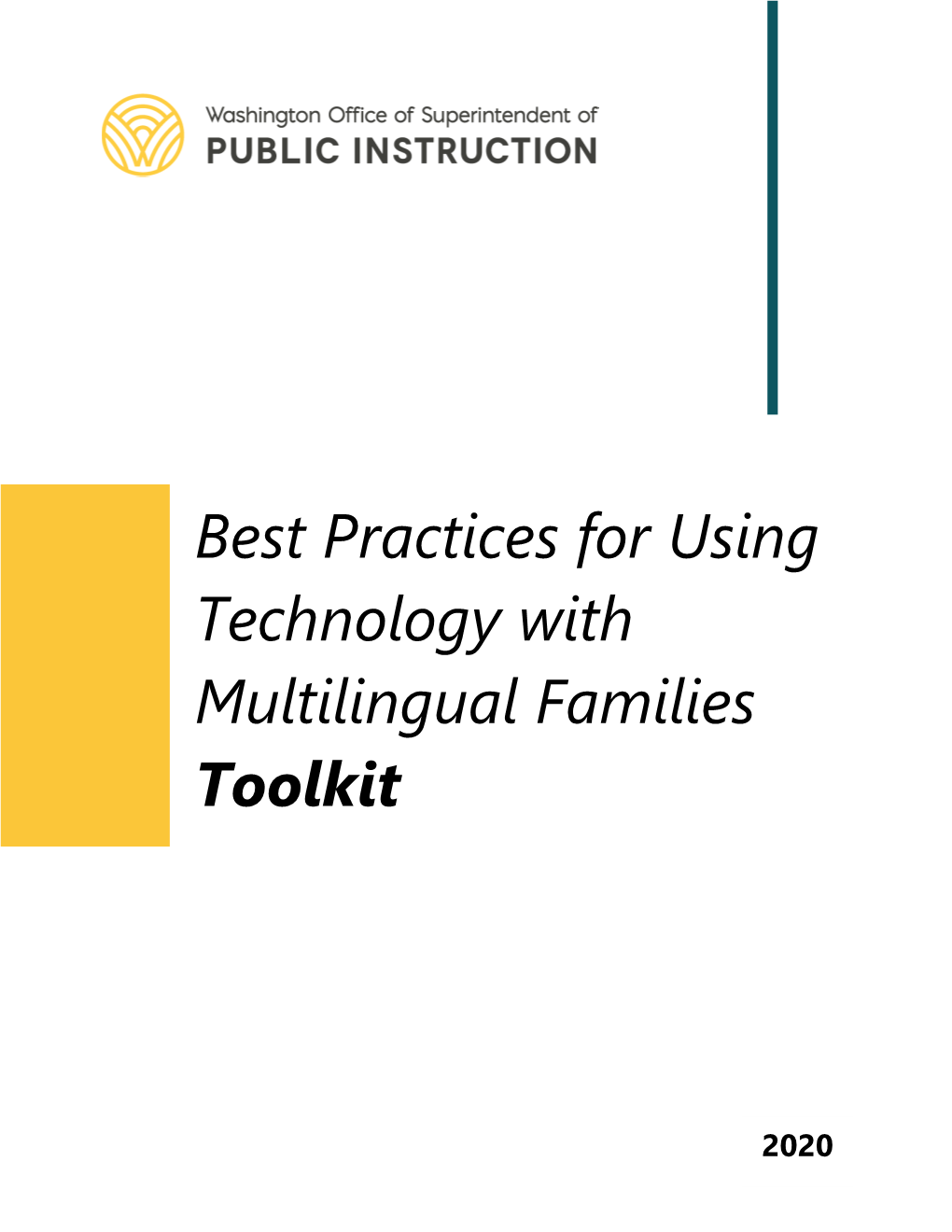 Best Practices for Using Technology with Multilingual Families Toolkit