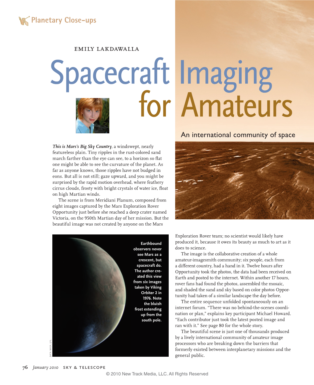 Spacecraft Imaging for Amateurs an International Community of Space