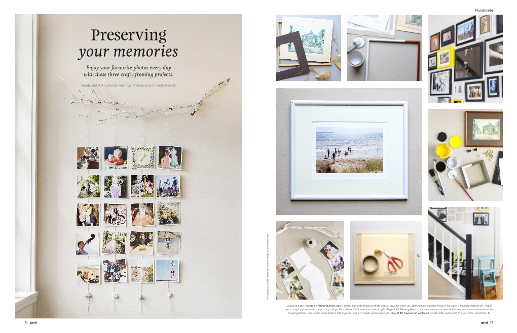 Preserving Your Memories Enjoy Your Favourite Photos Every Day with These Three Crafty Framing Projects