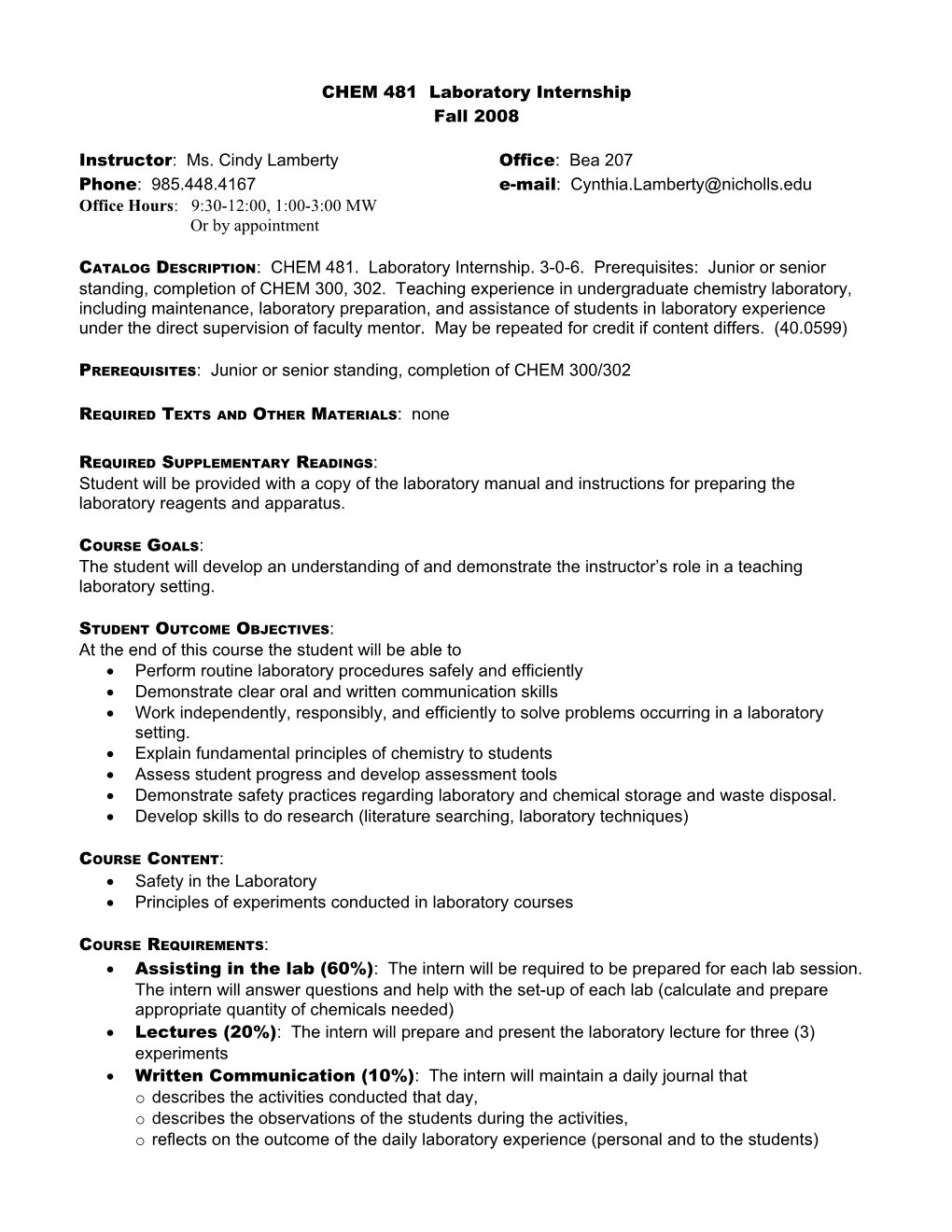 Introductory Physical Science PHSC 102 3 Credits Bea 238