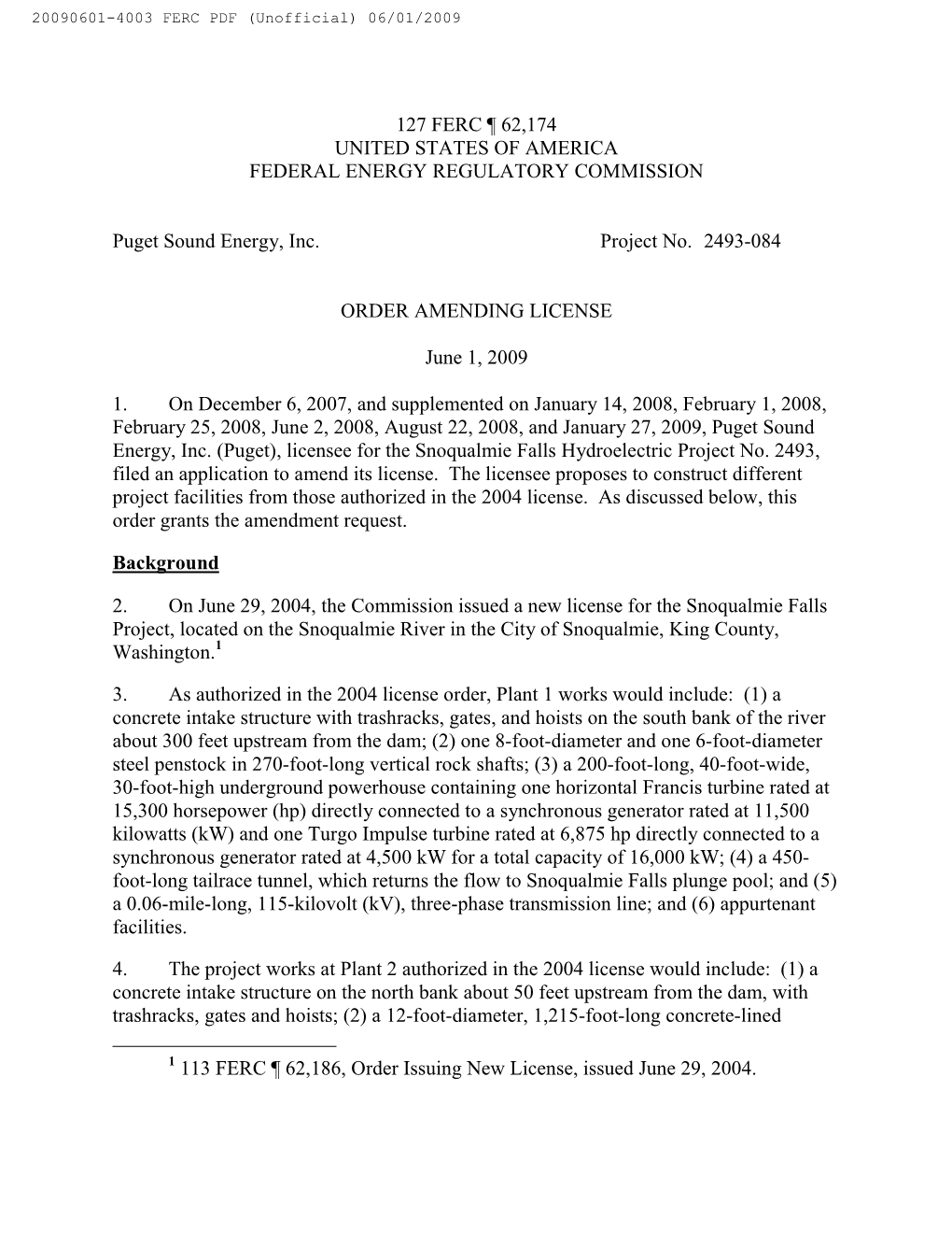 20090601-4003 FERC PDF (Unofficial) 06/01/2009