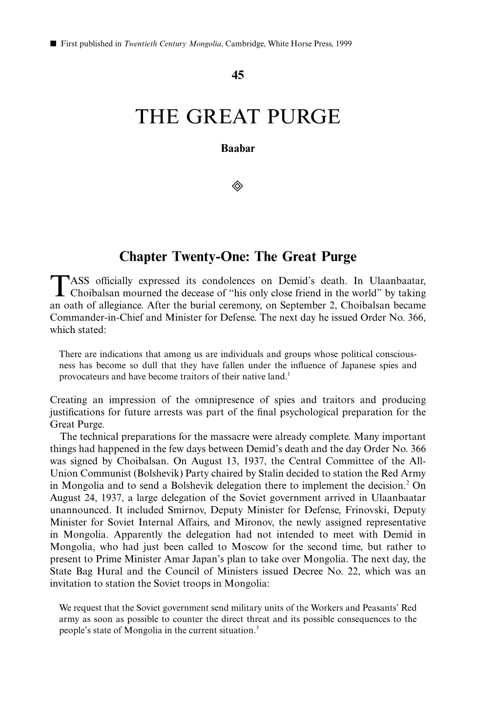 The Great Purge