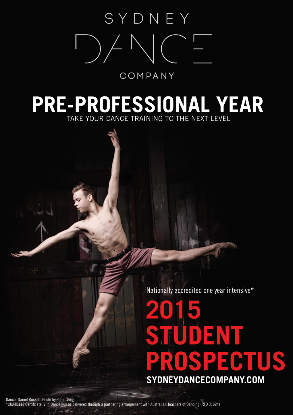 Sydneydancecompany.Com Sydney Dance Company Pre-Professional Year 2015 Prospectus