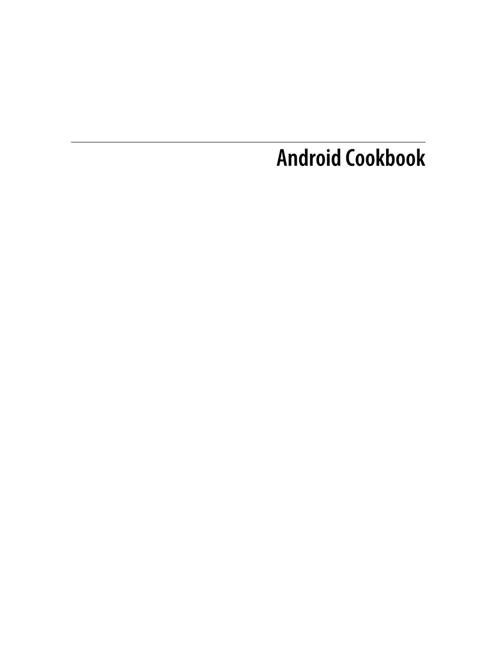 Android Cookbook.Pdf