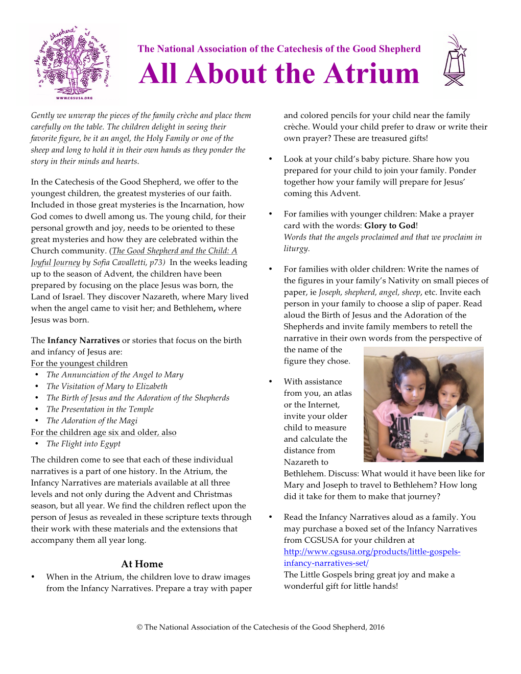 All About the Atrium – Infancy Narratives