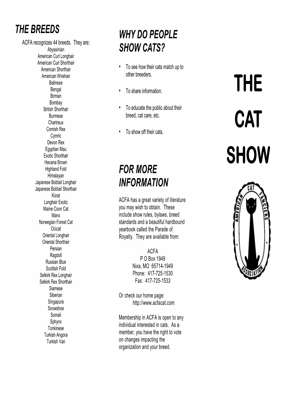 The Cat Show