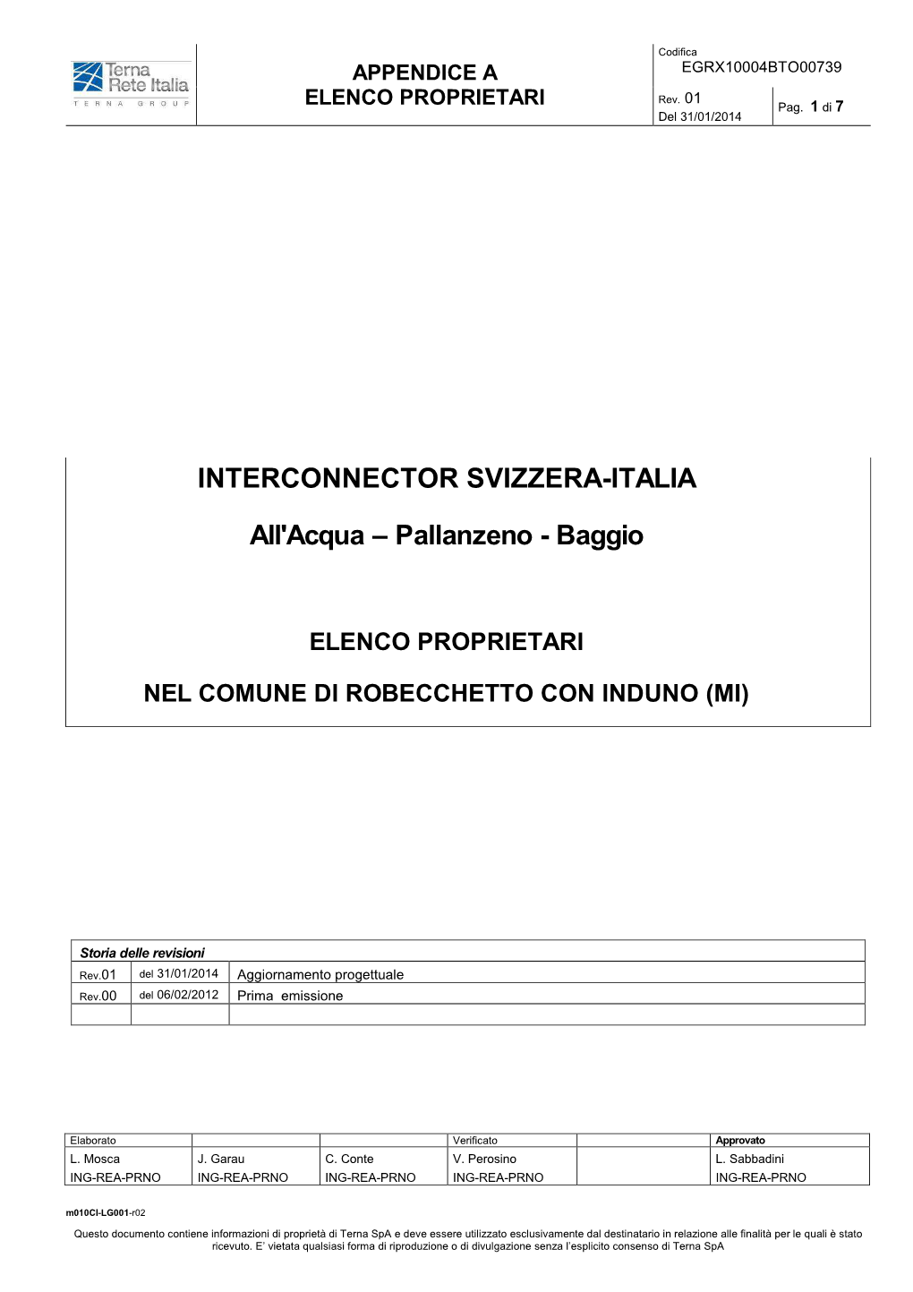 Elenco Proprietari Robecchetto Con Induno