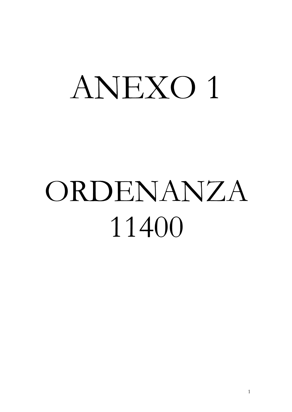 Ordenanza 11400