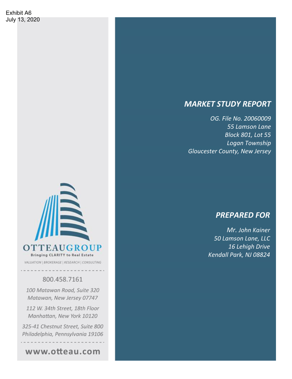 Market Study Report Prepared