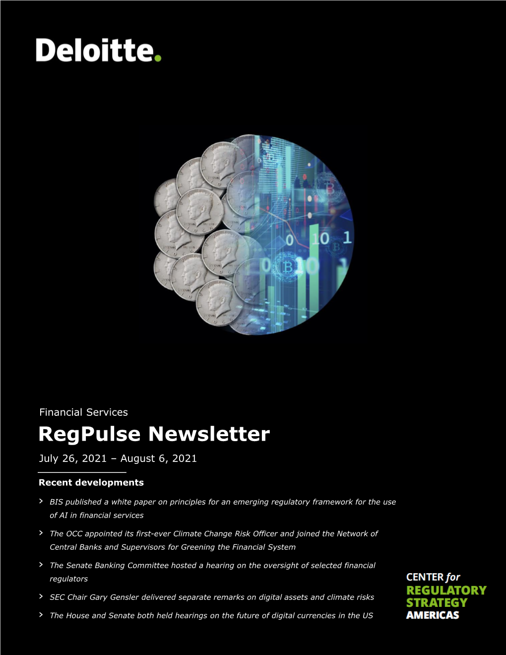 Regpulse Newsletter July 26, 2021 – August 6, 2021