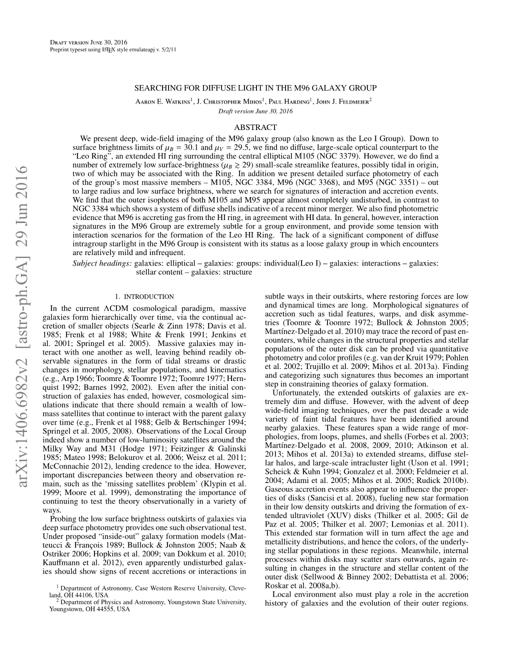 Searching for Diffuse Light in the M96 Group