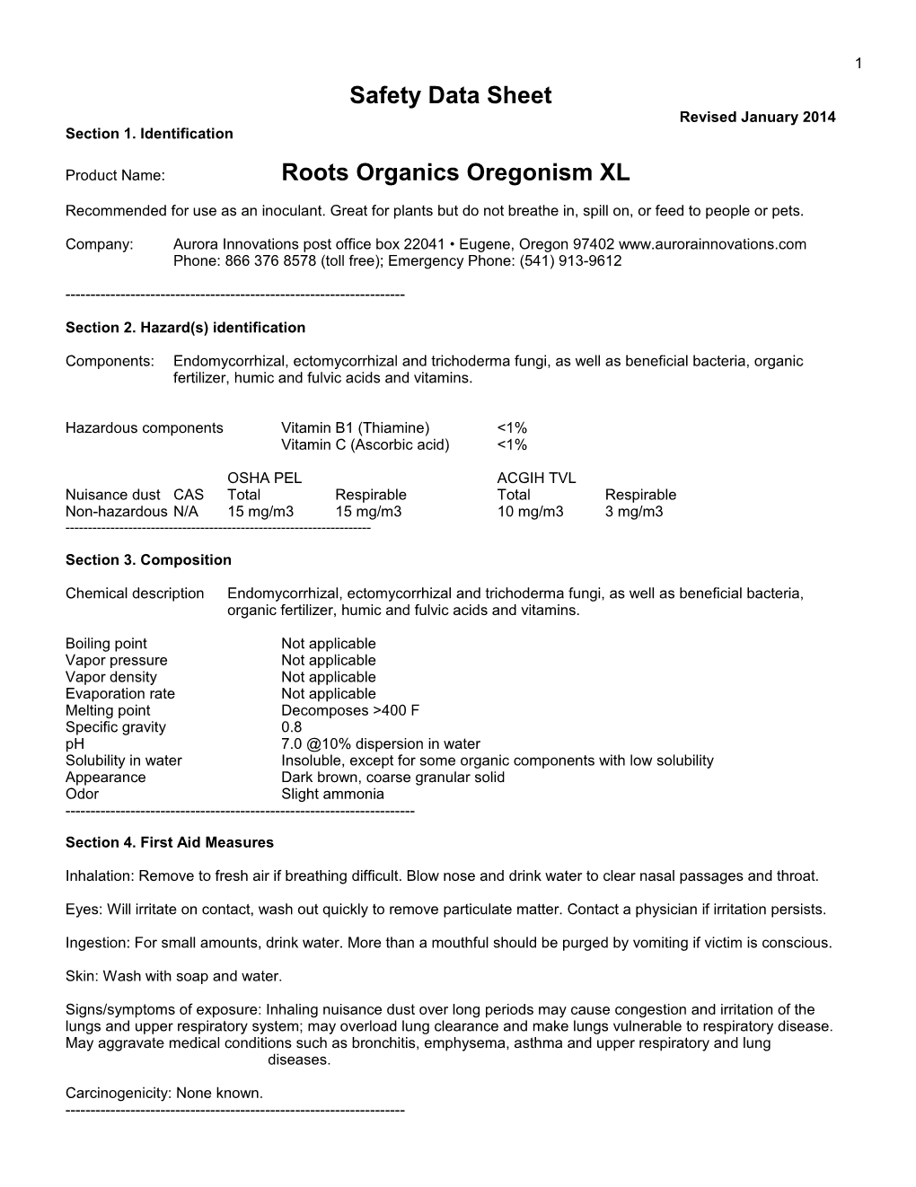 Safety Data Sheet s4