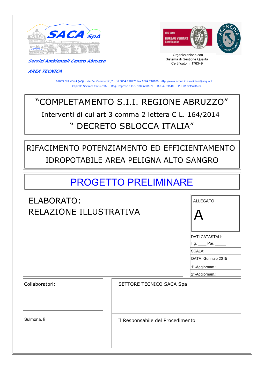 Relazione Tecnica Illustrativa