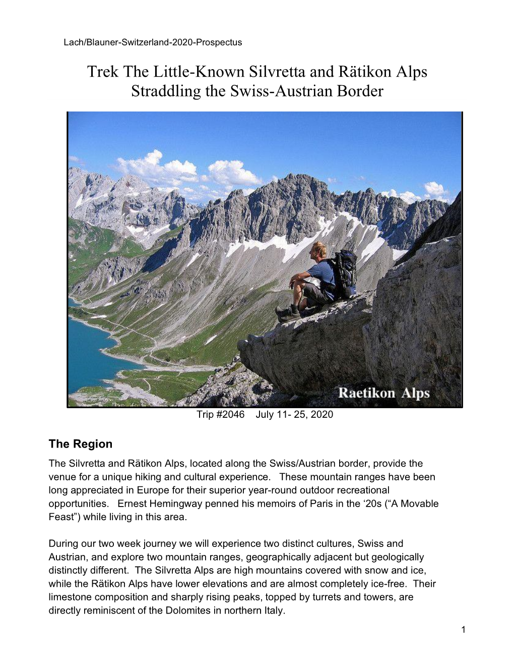 Trek the Little-Known Silvretta and Rätikon Alps Straddling the Swiss