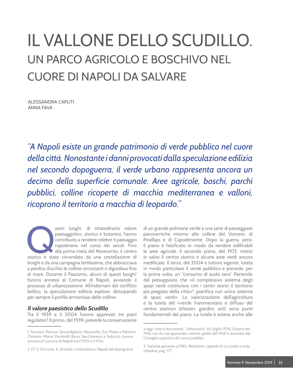 Il Vallone Dello Scudillo. Un Parco Agricolo E Boschivo Nel Cuore Di Napoli Da Salvare