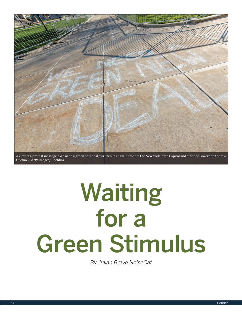 Waiting for a Green Stimulus Green Stimulus