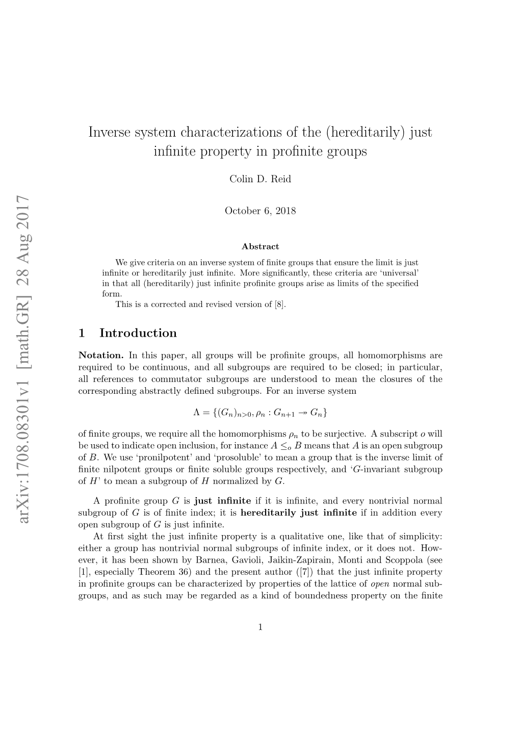 (Hereditarily) Just Infinite Property in Profinite Groups