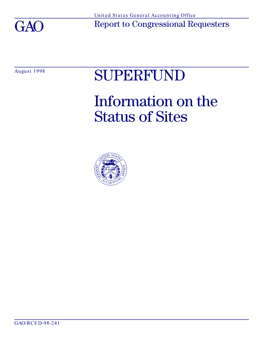 RCED-98-241 Superfund