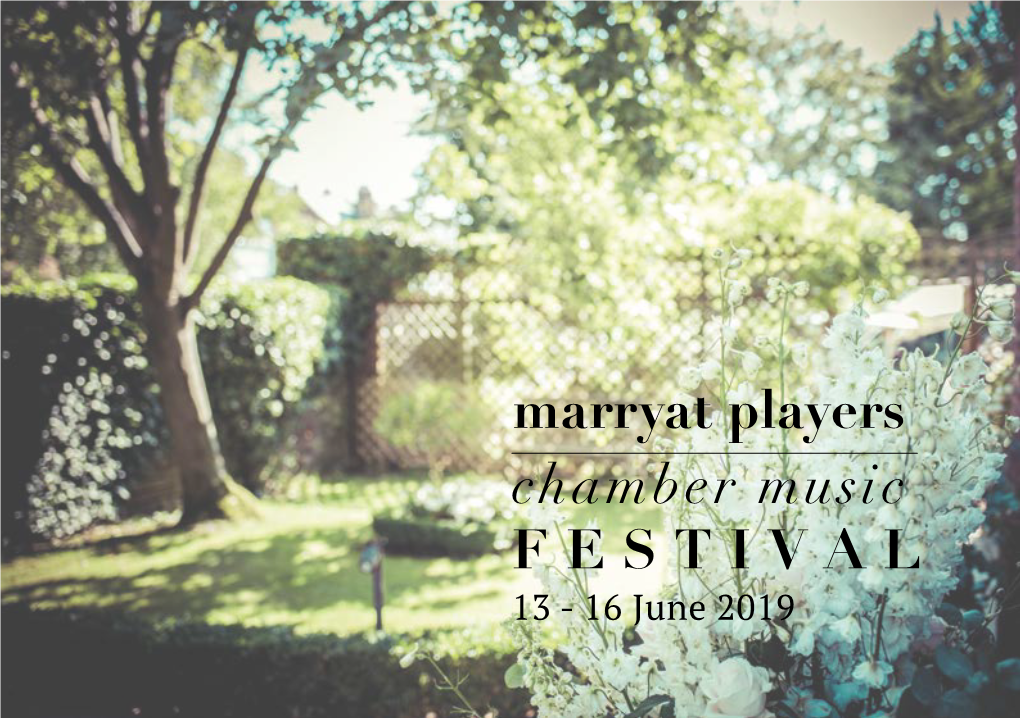 Marryat Players Chamber Music FESTIVAL