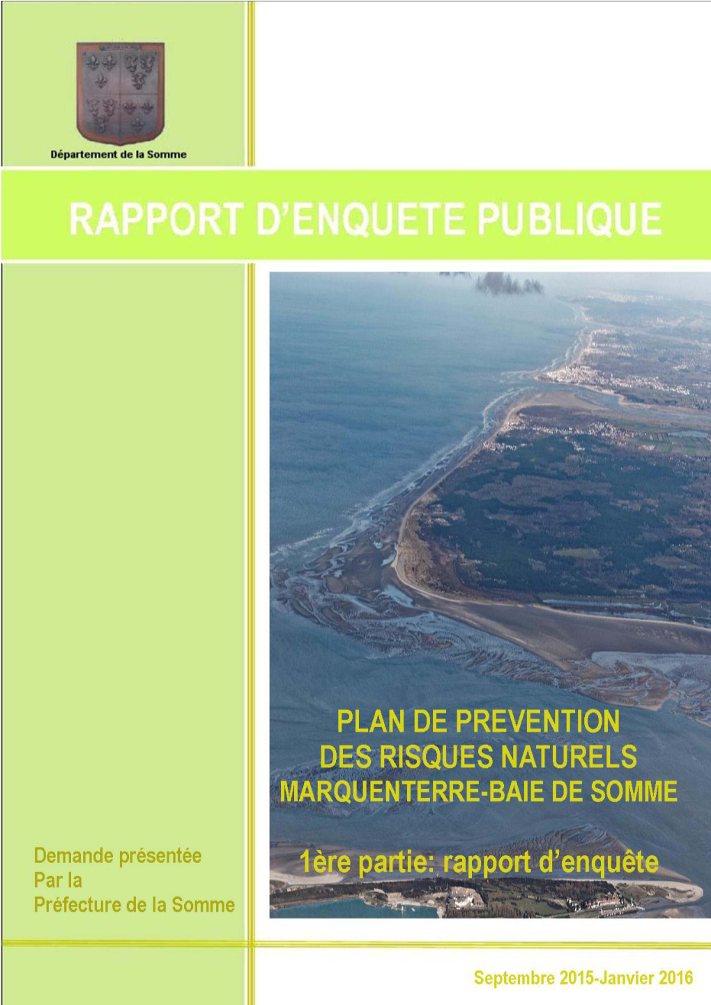 Élaboration Du PPRN Marquenterre Baie De Somme