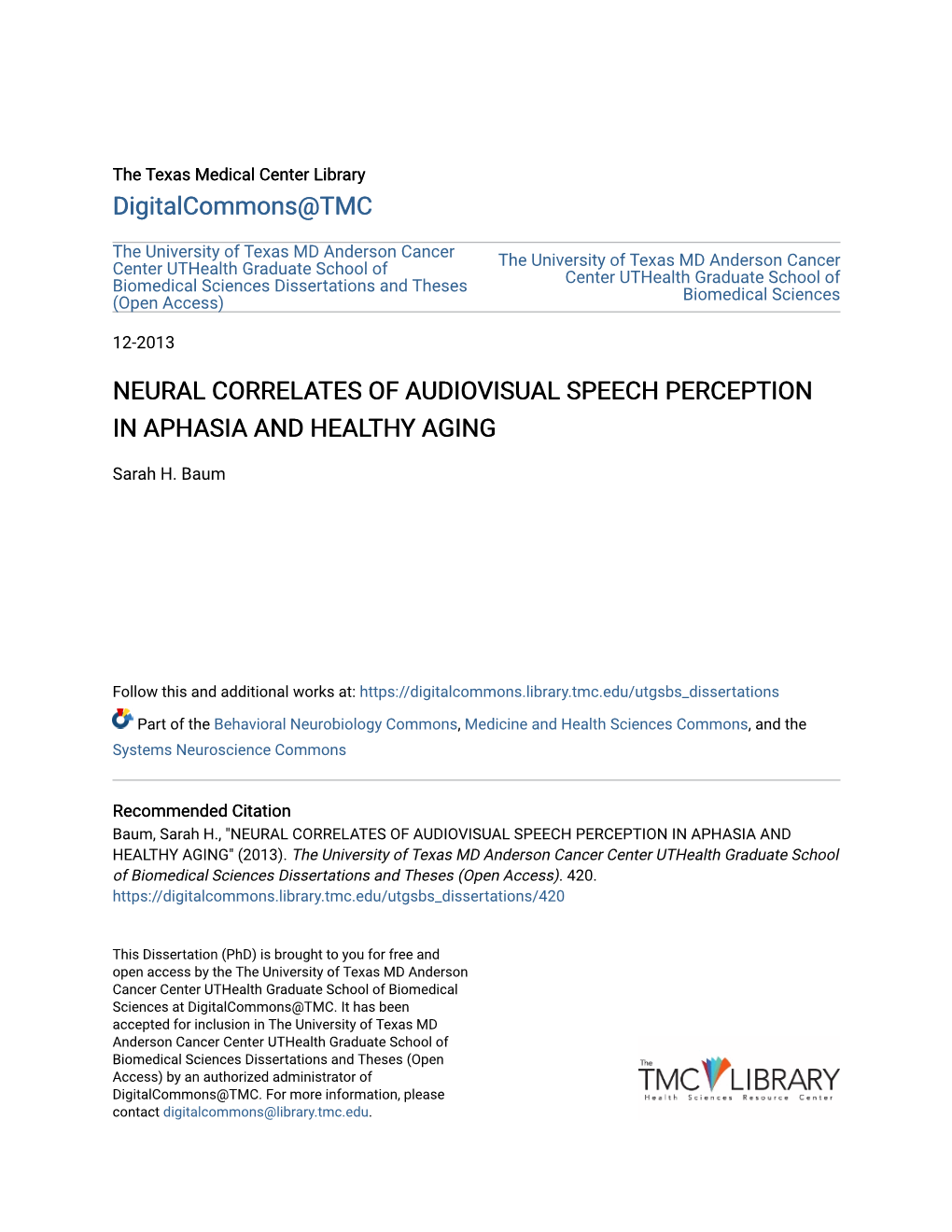 Neural Correlates of Audiovisual Speech Perception in Aphasia and Healthy Aging