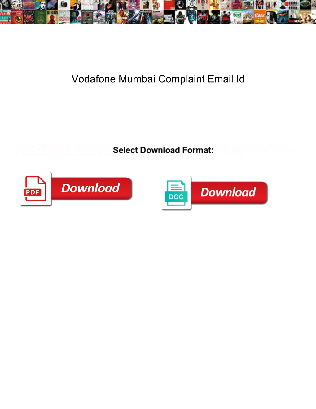 Vodafone Mumbai Complaint Email Id