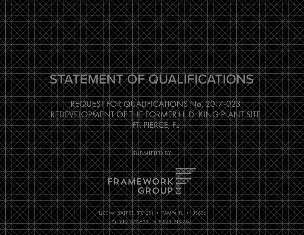 Statement of Qualifications