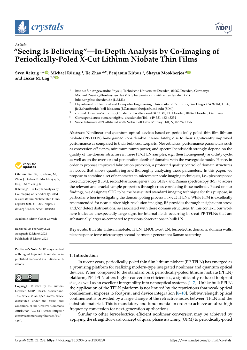 In-Depth Analysis by Co-Imaging of Periodically-Poled X-Cut Lithium Niobate Thin Films