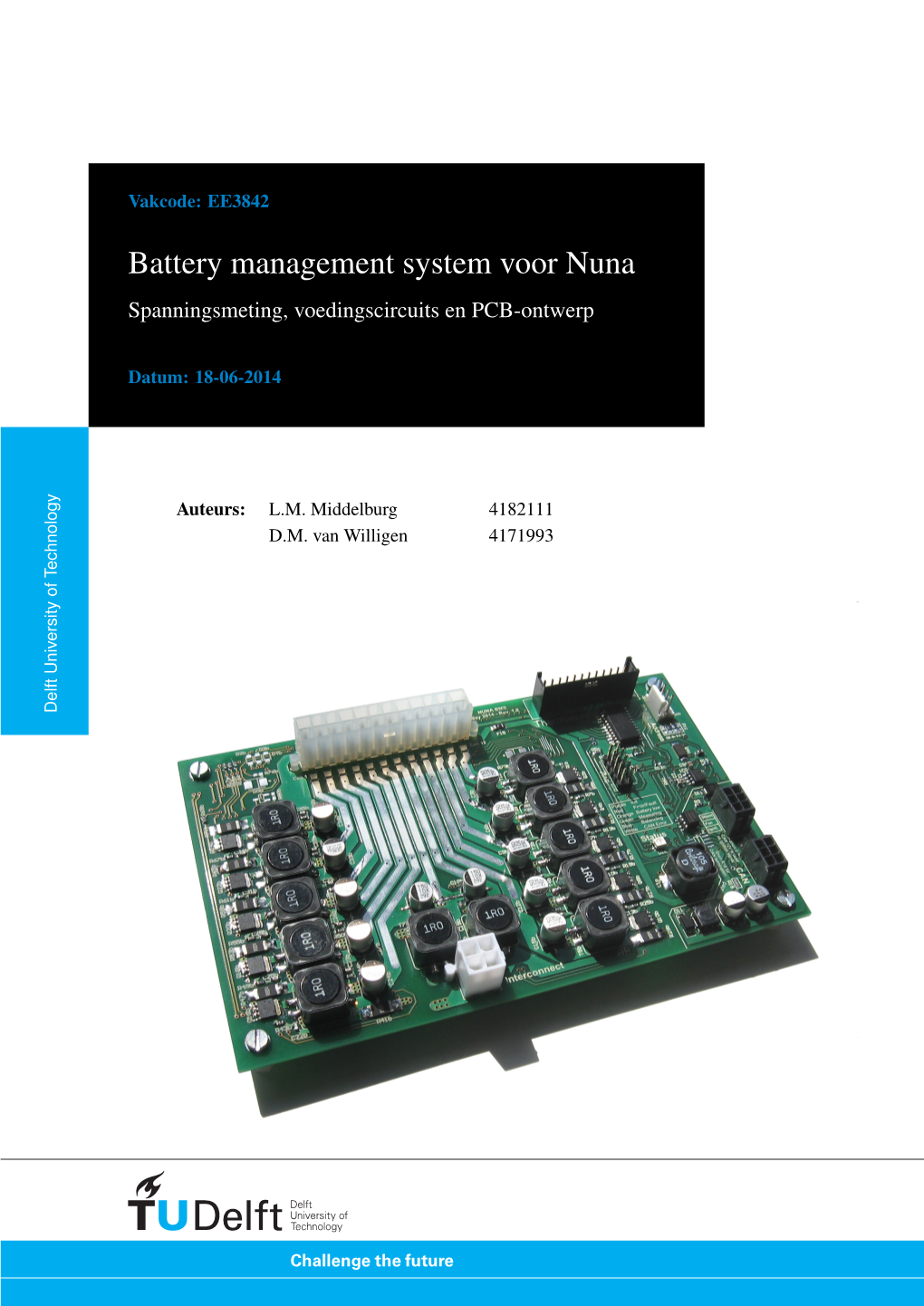 Battery Management System Voor Nuna