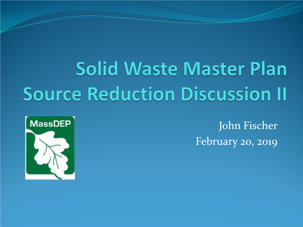 Solid Waste Master Plan Source Reduction Discussion II