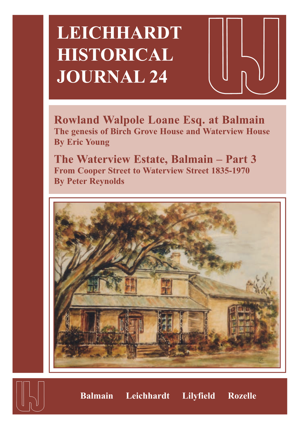 Leichhardt Historical Journal 24