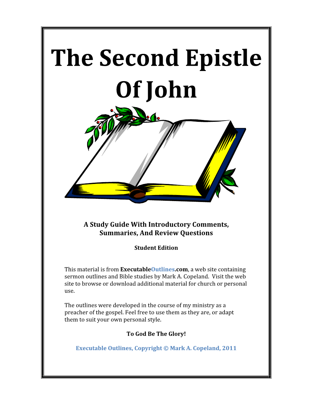 The Second Epistle of John