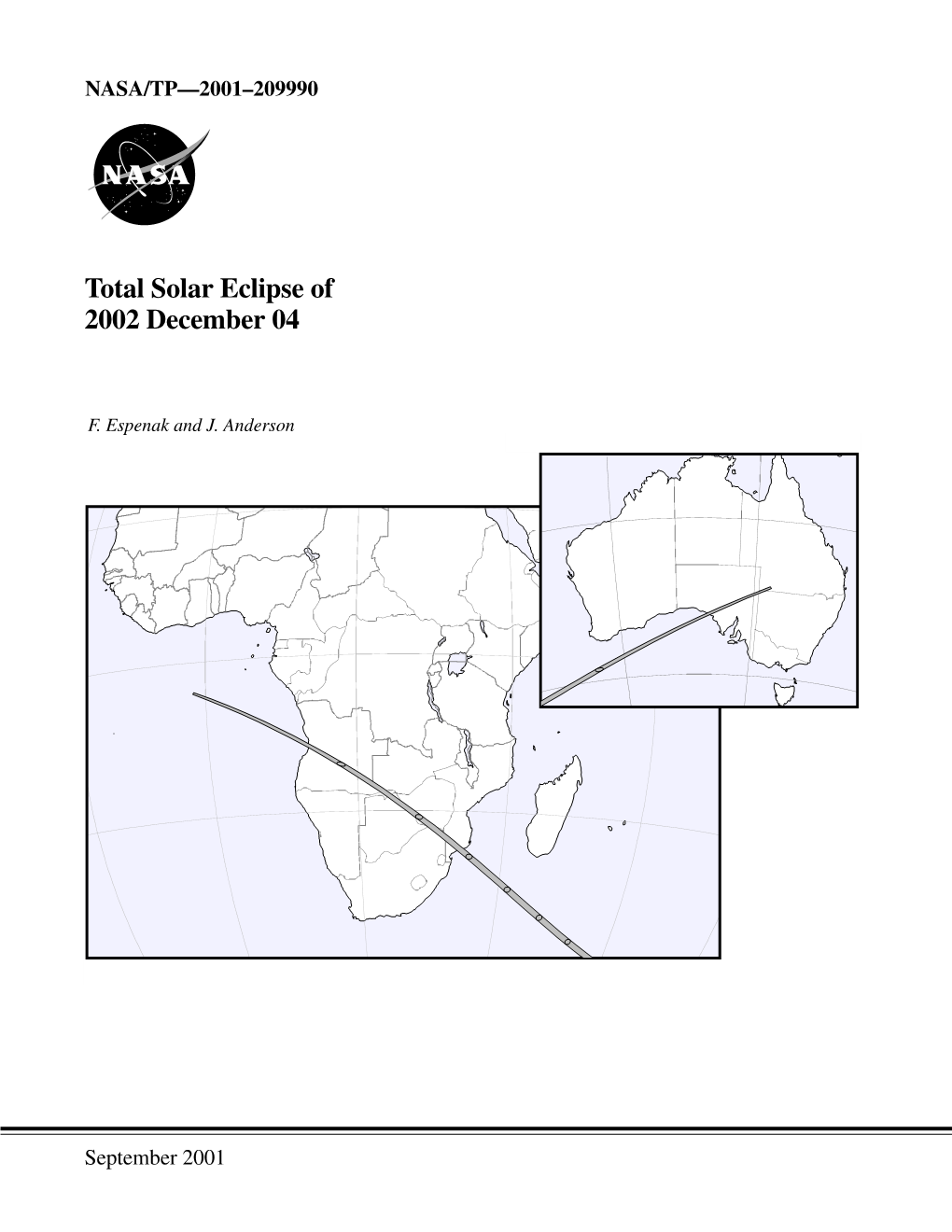 Total Solar Eclipse of 2002 December 4