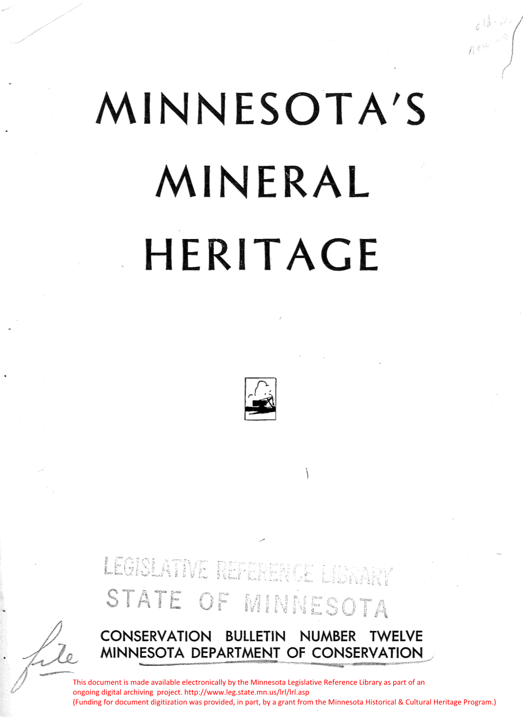 Minnesota's Mineral Heritage